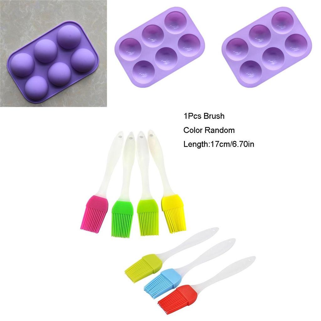 Premium 3D 6-Loch Halbkugel Silikon Schokoladenform für kreative Kuchenbackfreuden