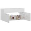 VidaXL Sink Cabinet High Gloss White 90x38.5x46 Cm Chipboard