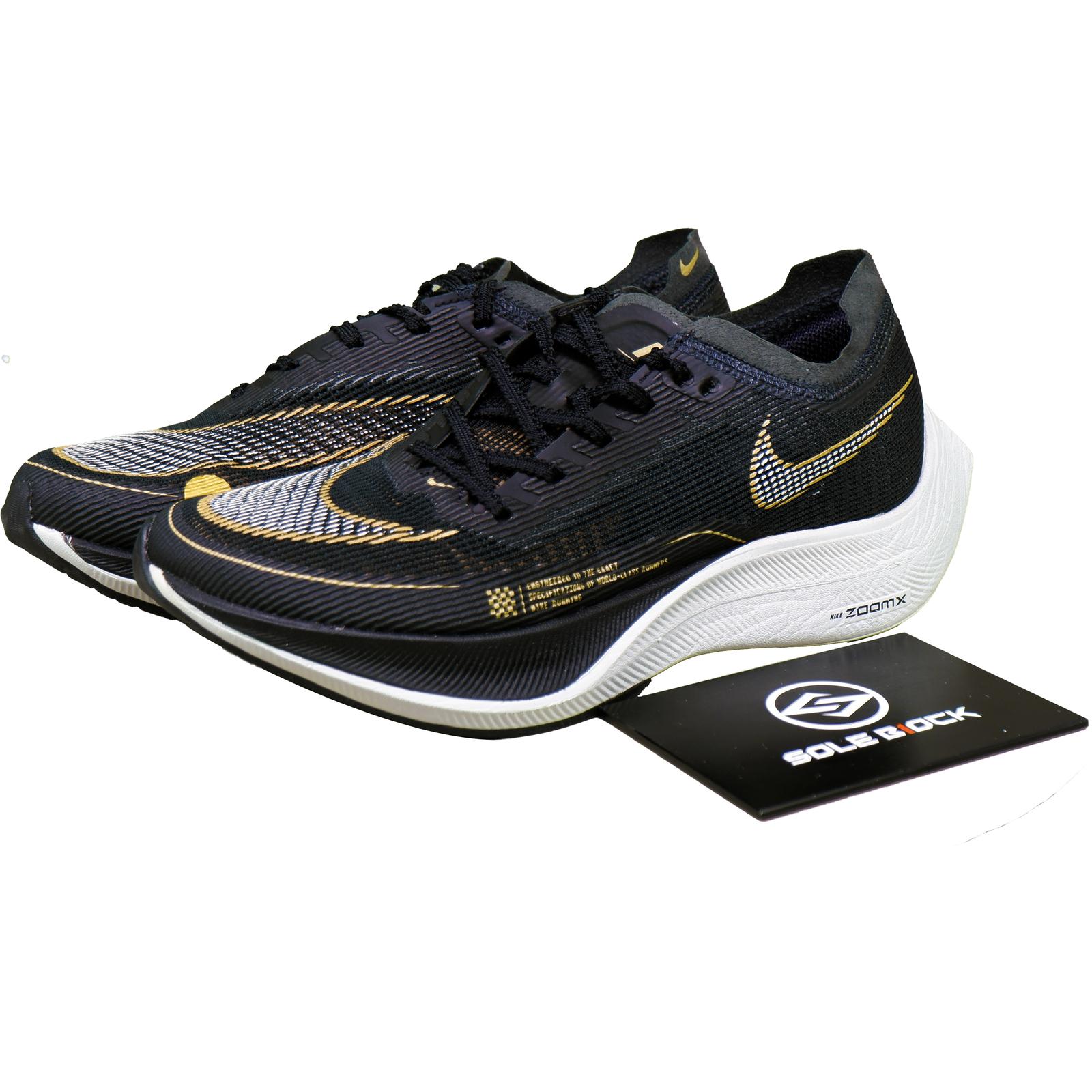 

Nike Wmns ZoomX Vaporfly NEXT% 2 Black Metallic Gold Coin CU4123-001 36