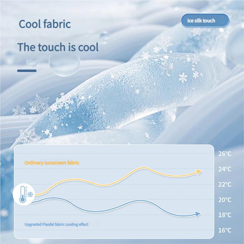 Loose Fit Cooling Arm Sleeves UV400 Sun Protection Breathable Fingerless Sun Cover for Running Cycling Outdoor Sports Armwear