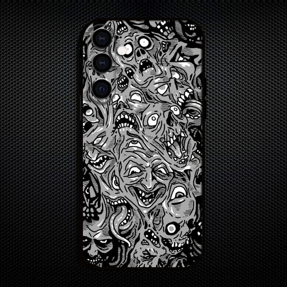 

Phasmophobia Tarot Card Phone Case For Samsung Galaxy A73/A72/A71/A70/A53/A52/A51/Others Soft Black Shell Samsung a50 30s 50s