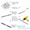 250 PCS Flame Retardant Heat Shrink Solder Ring Wire Connector Terminal Insulation Sleeve