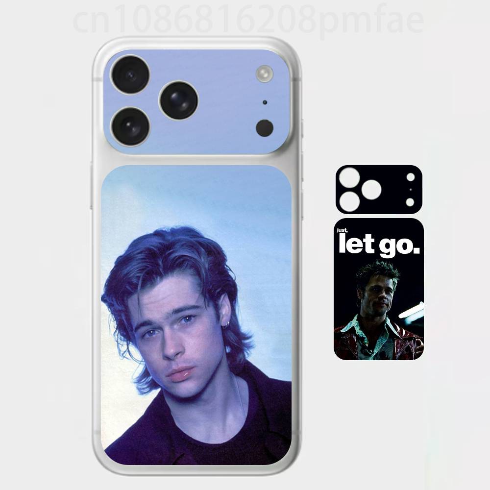Actor B-Brad P-Pitt Premium Skin Wrap for iPhone 17 Pro/Max, Back Frame Camera Protective Decal (Not Case)