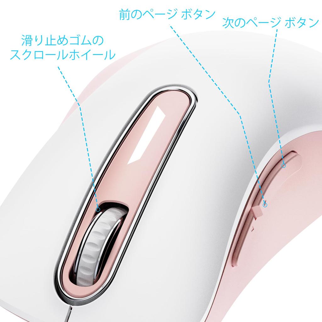 Memzuoix 2.4G Wireless Mouse, 1400 DPI Wireless Computer Mouse (with USB Receiver), Portable USB Wireless Mouse, Cordless Mouse (for Laptops, PCs,