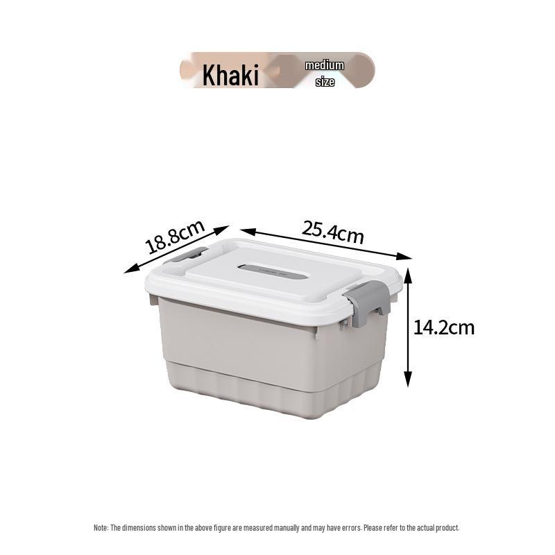 Extra Large Plastic Storage Box with Lid for Clothes, Toys, and Snacks