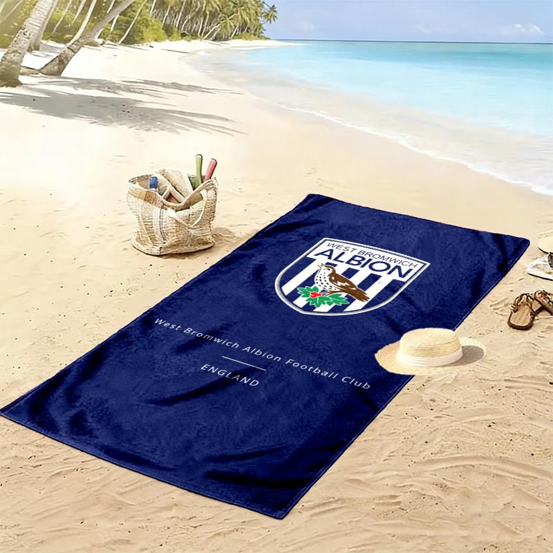 West Bromwich Albion Print Beach Towel Large Soft Quick Dry Towel For Beach Camping Swimming