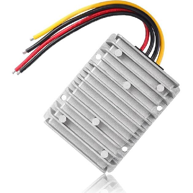 BZONE DC 48V Step Down to DC 12V 30A 360W Voltage Reducer Converter Golf Cart Voltage Regulator Waterproof for Golf Cart DC48V to 12V 30A