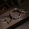 Colorful Tibetan Ethnic Style Adjustable Handmade Leather Cord Bracelet for Couples