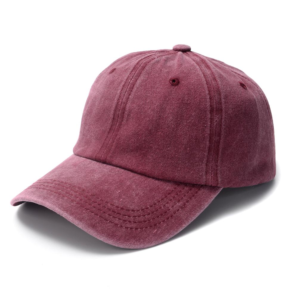 Cotton Baseball Cap Washed Cloth Men Women Snapback Hat Vintage Hip Hop Fitted Caps Solid Color Dad Bone Casquette