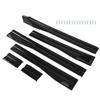 Car Side Skirts 2.2m Glossy Black Rocker Panel Exterior Lower Side Bottom Line Extensions Splitter for A3 A4 A5 A6 A7
