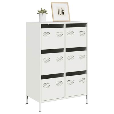 Vidaxl Szafka, Biała, 68X39X101,5 Cm, Stal