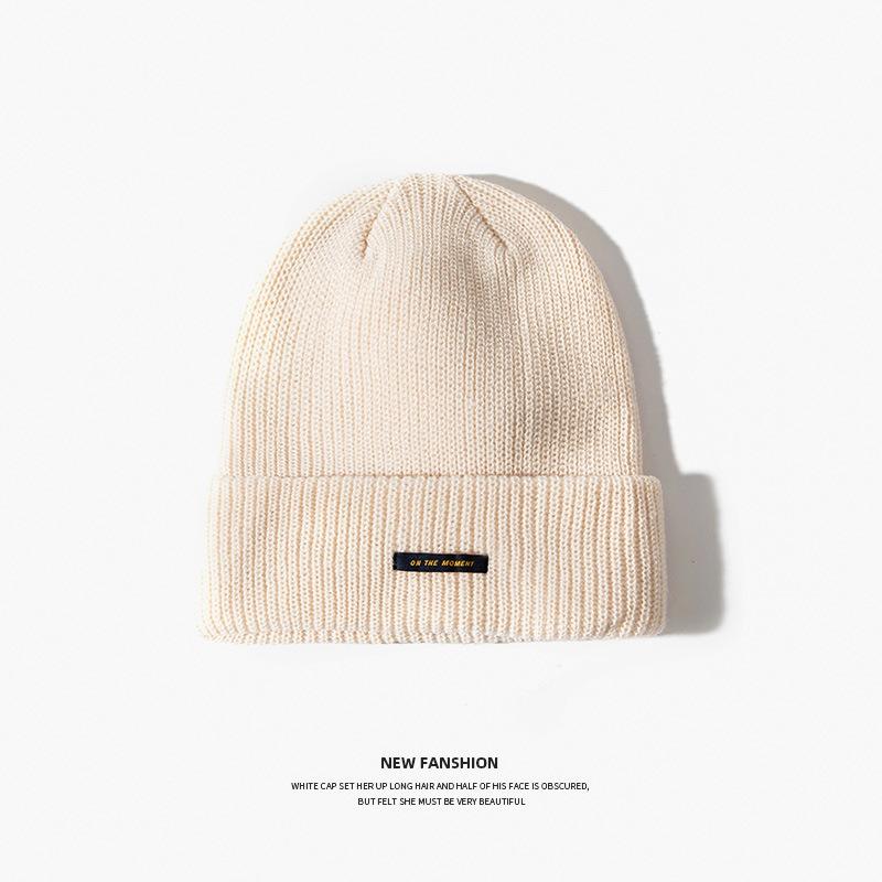 Fashion Versatile Wool Hat Cold-proof and Warm Hat Women's Autumn and Winter Sports Cycling Face Small Men's Knitted Hat