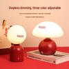 Red Mushroom Desk Lamp - Perfect for Bedroom, Bedside, or Wedding Decor, Adds a Festive Atmosphere.