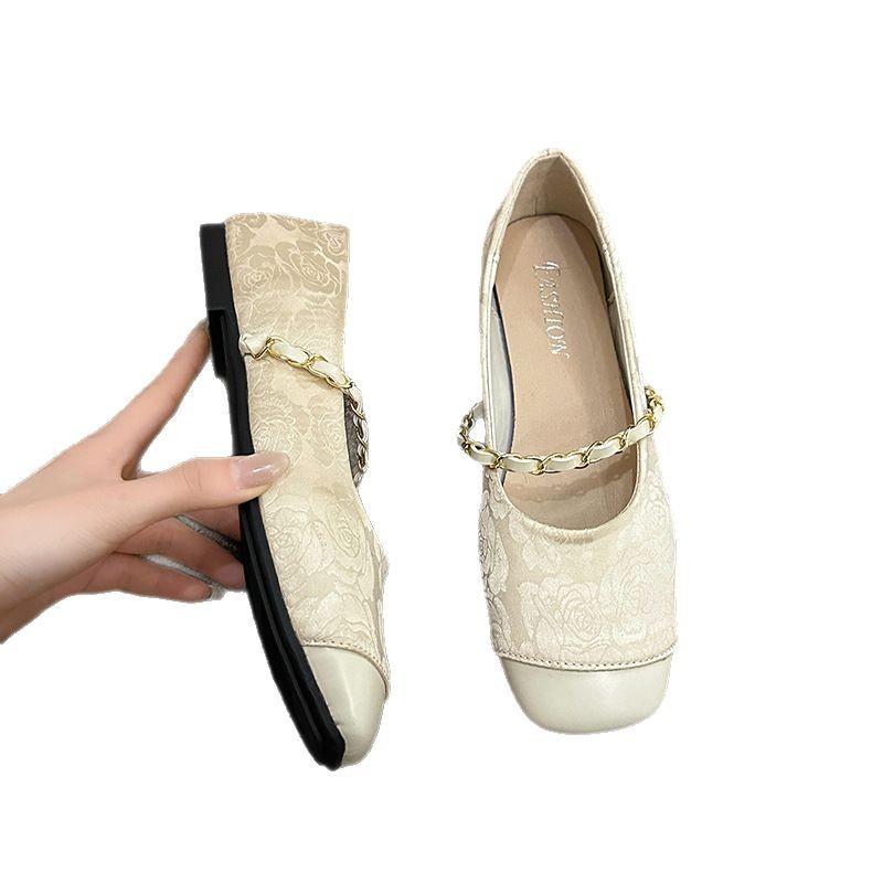 Flat Single Shoes Women'S New New Chinese Style Women'S Shoes Retro Evening Breeze Gentle Mary Jane Shoes Grandma Shoes