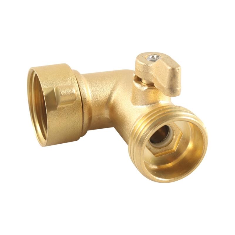 Brass RVs Water Inlet Connector 3/4GHT Ball Valves with Switches Space Saving Design Universal Compatibility