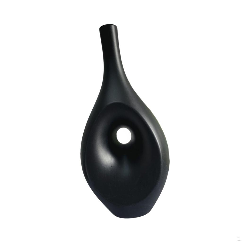 Dekorative Blumenvase, Minimalistischer Behälter, Trockenblumenarrangement für den Eingangsbereich,