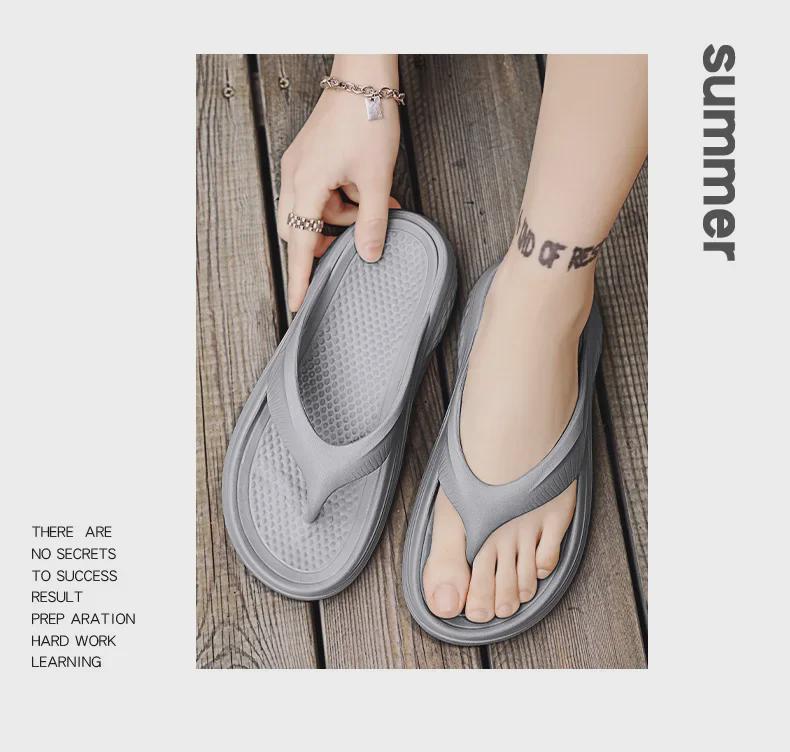 Men's Outdoor EVA Soft Flip Flops - Large Size Fashion Beach Sandals