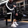 New Men's Sports Set: Spring/Autumn Outdoor Fitness Running Outfit - Zip-Up Jacket + Trousers