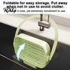Quick Drying Kitchen Gadget Hanging Sink Drain Basket, Foldable Stretchable Colander, Space Saving Food Basket Strainer, Multi-functional Faucet