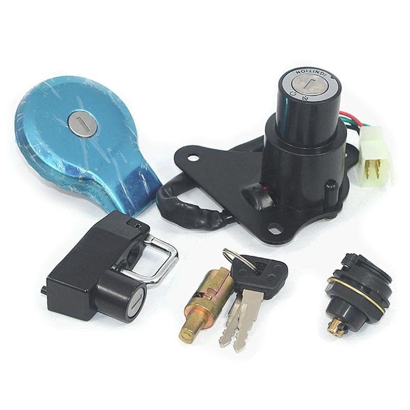 Ignition Switch Fuel Gas Cap Seat Steering Lock Helmet Lock Key Set T For Yamaha Virago XV 125 250 240 535 ZY125-2 XV125