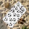 Soccer Ball Print Beach Towel Patterned Sunscreen And Windproof Suitable For Swimming Pool Camping Travel Blanket