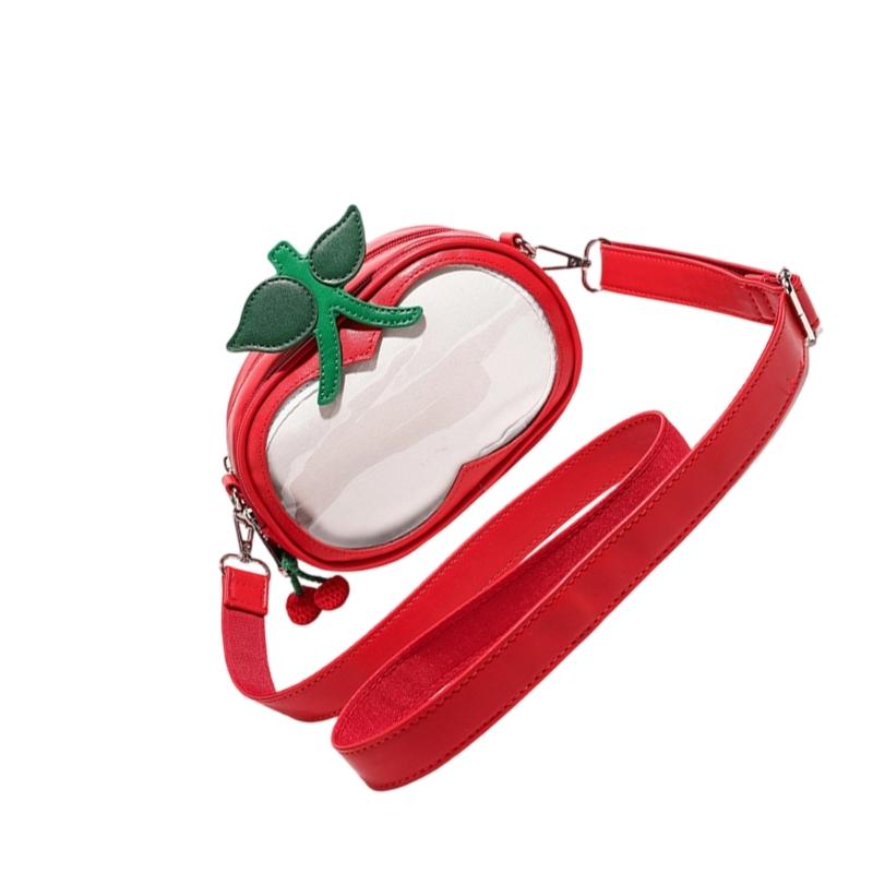 Itabag Toted Bag Clear Window for Pins Shoulder Bag Handbag Bag DIY Cosplay Stachel Toted Bag Itabag Crossbody Bag Purse