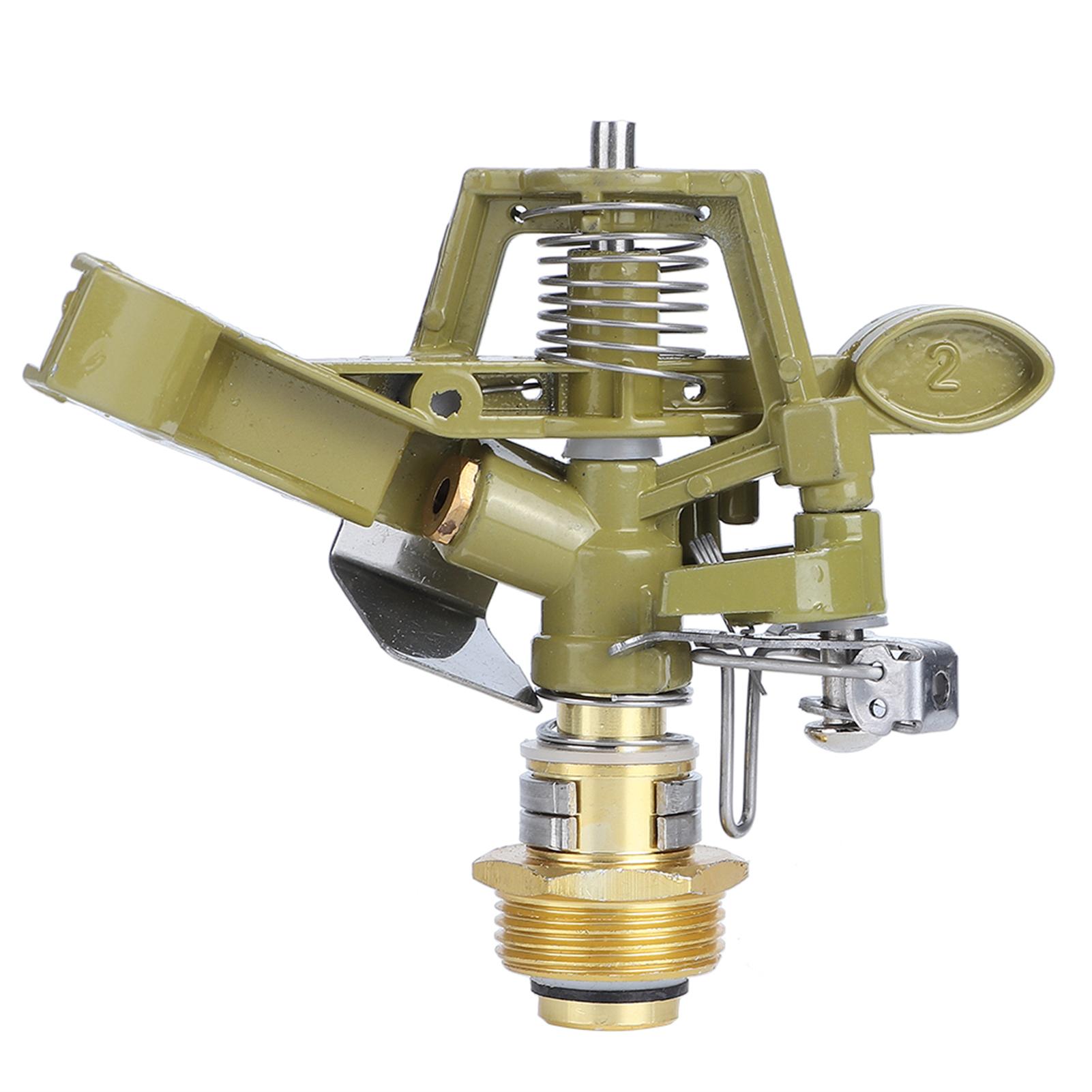 Direction, Aluminum Alloy Garden Lawn Irrigation Spray Nozzle, Rocker Drive, Water Atomized Sprinkler Hd for