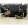 Leather Small Tool Pouch Black New All Motorcycle Luggage Front Fork Saddle Bag