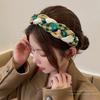 Vintage Twine Plaid Hairband For Women Lady Elegant Hair Ornament Outdoor Headband Hair Hoop Fashion Hair Band Hair Accessories