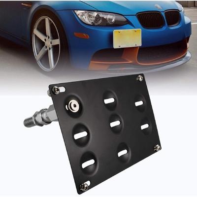 Runmade Front Bumper Tow Hook Adapater License Plate Mounting Bracket Holder Compatible With BMW E39 E46 E90 E91 E92 E93 E70 E71 F10 F30