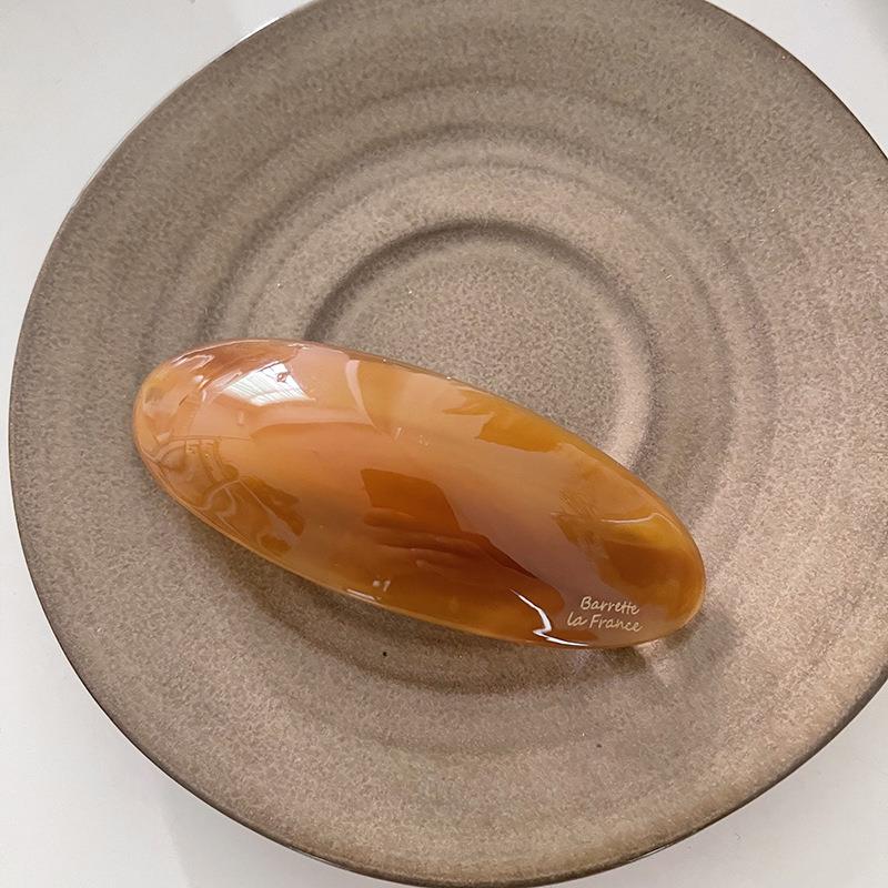 

Корейская заколка для волос с уксусной кислотой, женская овальная ложка-клипса, пружинная заколка, шпилька для волос, верхние заколки, простой головной убор, женские аксессуары для волос