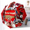 1pc Sturdy 8-Bone Auto Umbrella, Arsenal Umbrella, Digital Printed, Foldable Umbrella for On-the-Go Outdoor Use