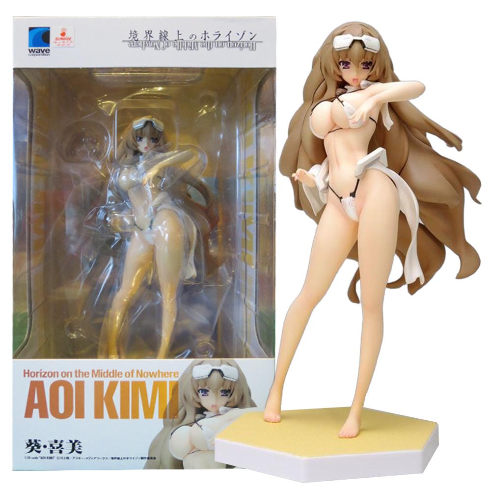 

15CM Anime Kyoukai Senjou no Horizon Kimi Aoi Figure Beach Queens 1/10 Swimsuit ver Model Toy Present Collection Action Figure PVC With box