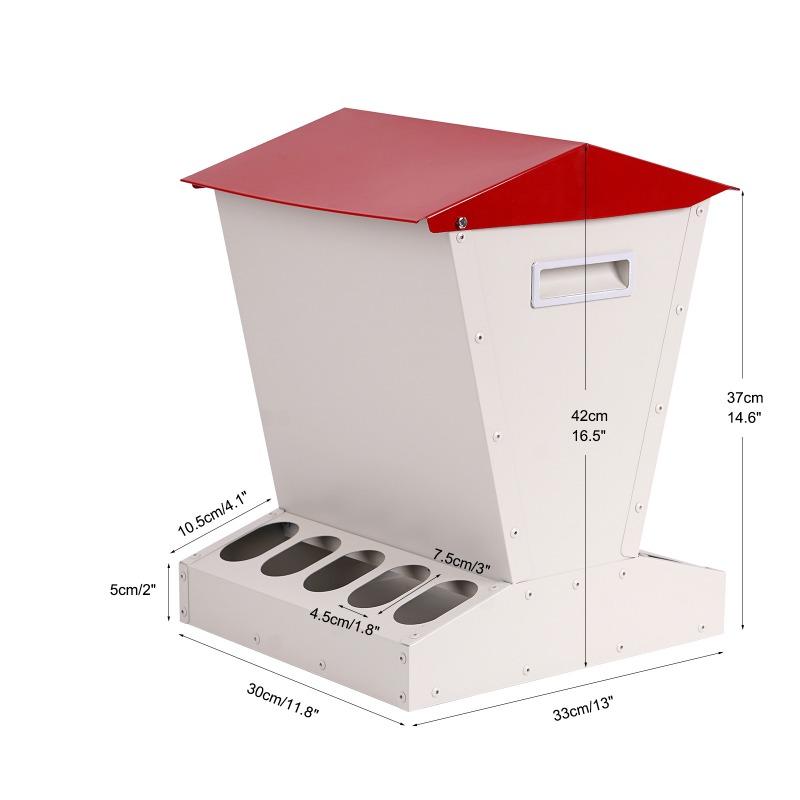 Automatic Chicken Vertical Feeding Trough Farm Chicken Duck Goose Poultry Animal Feeding Supplies Large Capacity Feed Box