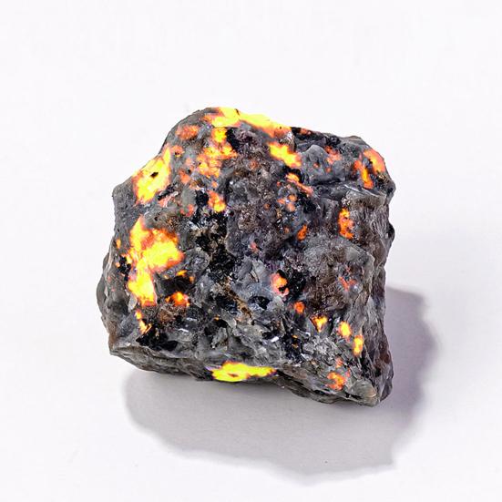 200g Flame Stone Natural Rough Ornamental Stone Bulk Irregular Flame Stone Collection for Yoga Meditation Stone Collectors Gifts