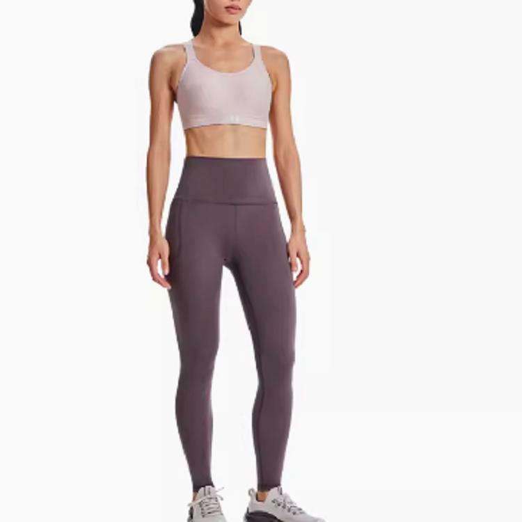 Under Armour Meridian Solid High-Waisted Training Leggings Women Leggings Gray 1382528-057
