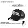 Neue modische Baseballkappe mit Flammenstickerei Hip Hop Skateboarding-Kappe Outdoor tägliche Freizeit Sonnenschutzkappe Unisex Netzmütze