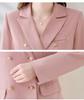 Women's 2024 Autumn/Winter Slimming Goddess Style Mid-Length Suit Collar Dress (BL9925)