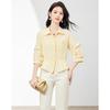 Relaxing commuting collar and waist cinching simple shirt