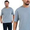 Men's T-Shirt Loose Fit Cotton Shirt Blouse Smooth Stylish MORAJ 3XL BLUE