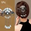 1 piece of elegant valley lily new Chinese style hair clip with formal tassel charming high-end knot clip