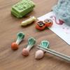 Japanese Style Chopstick Holder Ceramics Chopsticks Rest Vegetable Fruits Shape Fork Shelf Kitchen Tableware Dining Table Decor
