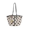 2026 Korean Polka Dot Tote Bag - Large Capacity Versatile Fashion Shoulder Bag for Women.