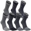 [Arnold Palmer] 7 Pairs Double Cushion Men's Toe Socks Ringle Mid-Length BA005