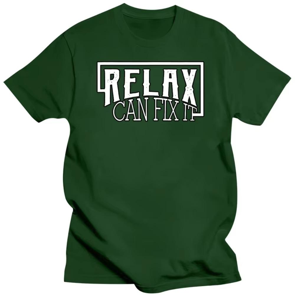 Funny Relax I Can Fix It Handyman Mechanic T Shirts Graphic Cotton Streetwear Short Sleeve Birthday Gifts Summer Style T-shirt