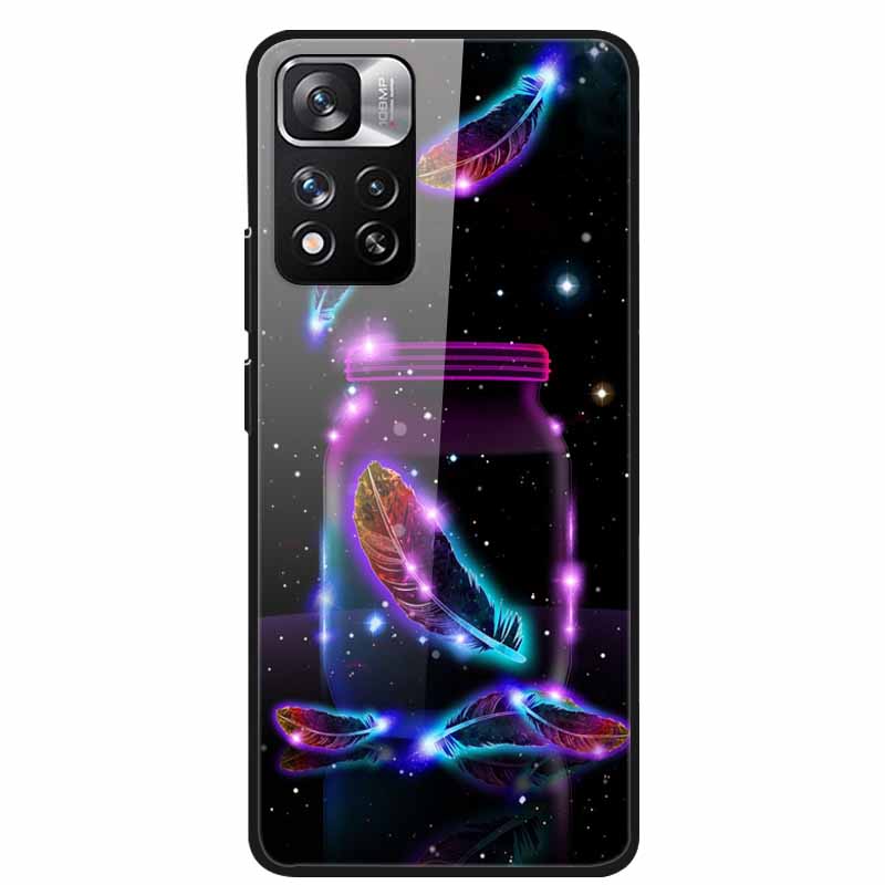 Tempered Glass Case For Xiaomi Redmi Note 11 Pro+ 5G Cover Hard Protective Funda for Redmi Note 11 Pro Plus 5G Luxury 6.67 Inch