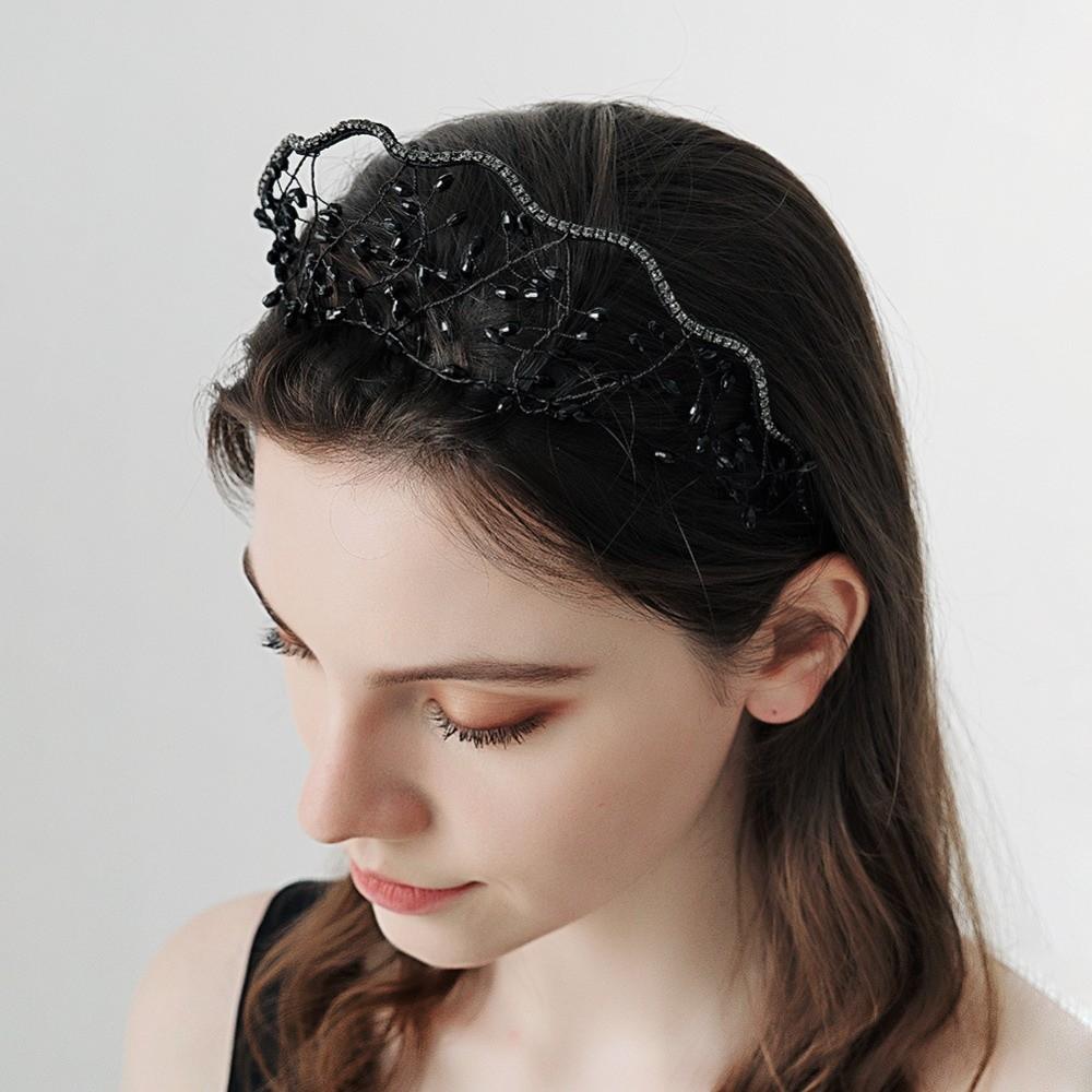 Wedding Headpieces Crystal Beads Hair Net Crown Elegant Headbands Bride Hair Bands  Party