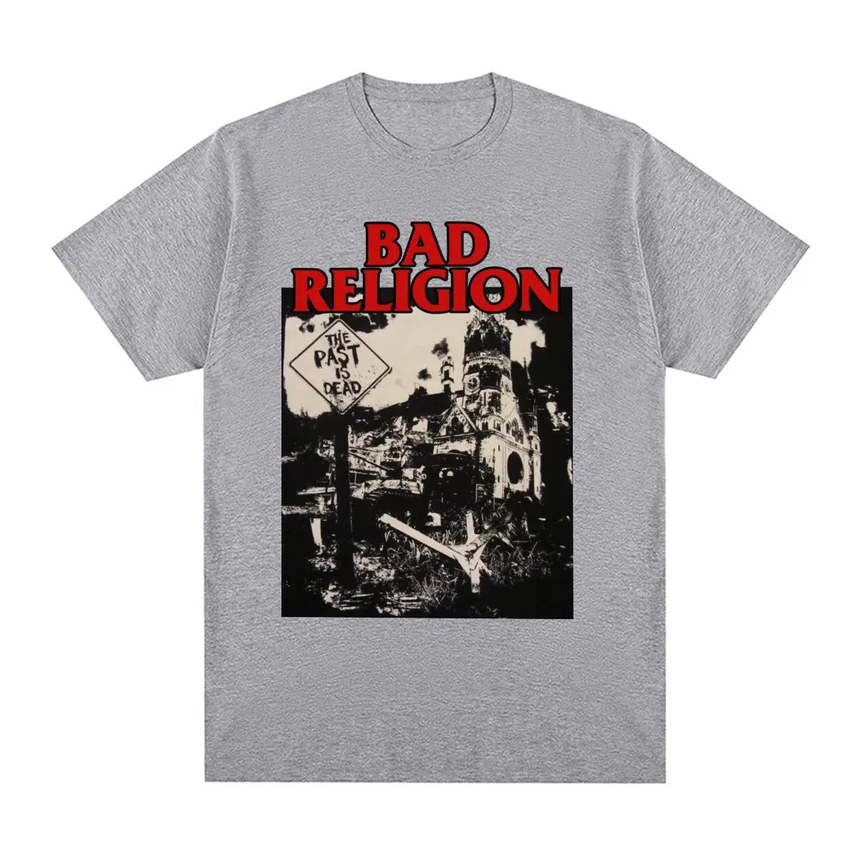 

BAD RELIGION Винтажний Футболка Панк Рок Гурт Графічний Принт Харадзюку Вуличний Стиль Бавовна Чоловіки Жінки ЄС Розмір Футболка 4XL