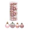3Box Christmas Tree Hanging Decoration Electroplated Christmas Baubles Ornament Window and Door Ornament Party Supplies