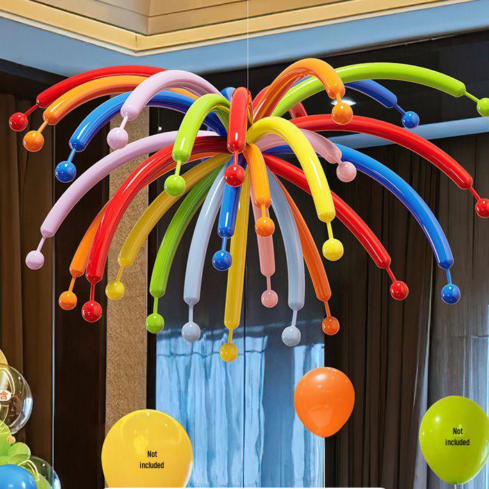 

Firework Balloon Decoration for Kids Birthday Party - Indoor Hanging Ornaments for a Festive Atmosphere